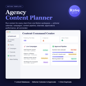 Agency Content Planner Notion Template