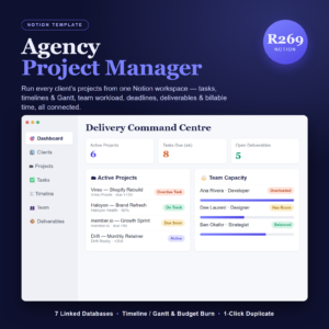 Agency Project Manager Notion Template