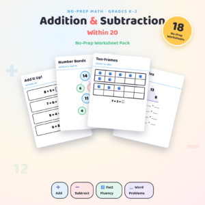 Addition Subtraction 20