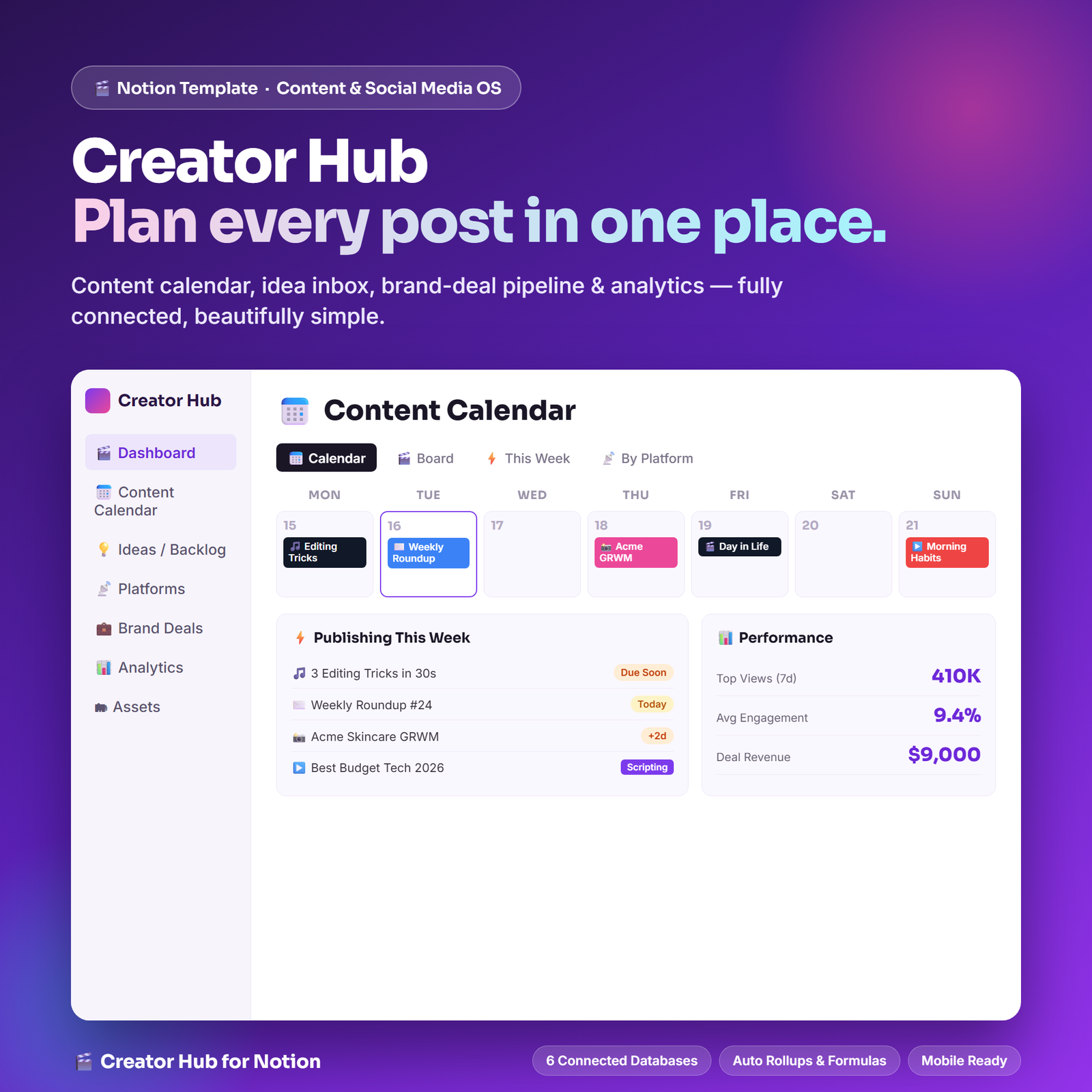 Creator Hub