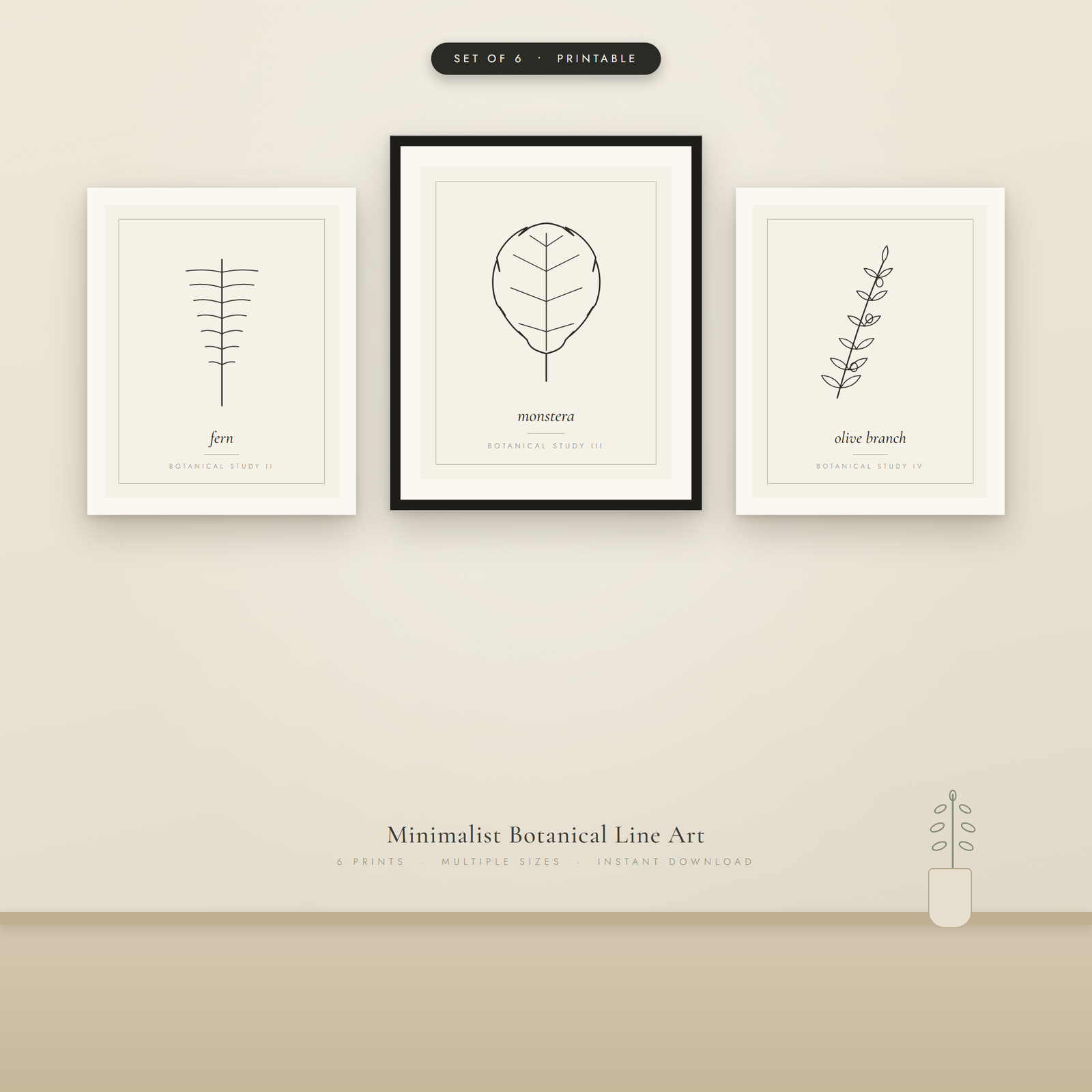 Botanical Line Art
