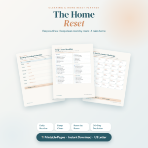 Home Reset Cleaning Planner