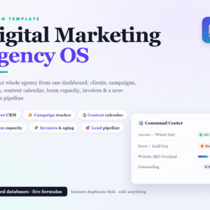 Digital Marketing Agency OS Notion Template
