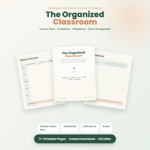 Teacher Lesson & Class Planner Printable | Lesson Plan Book