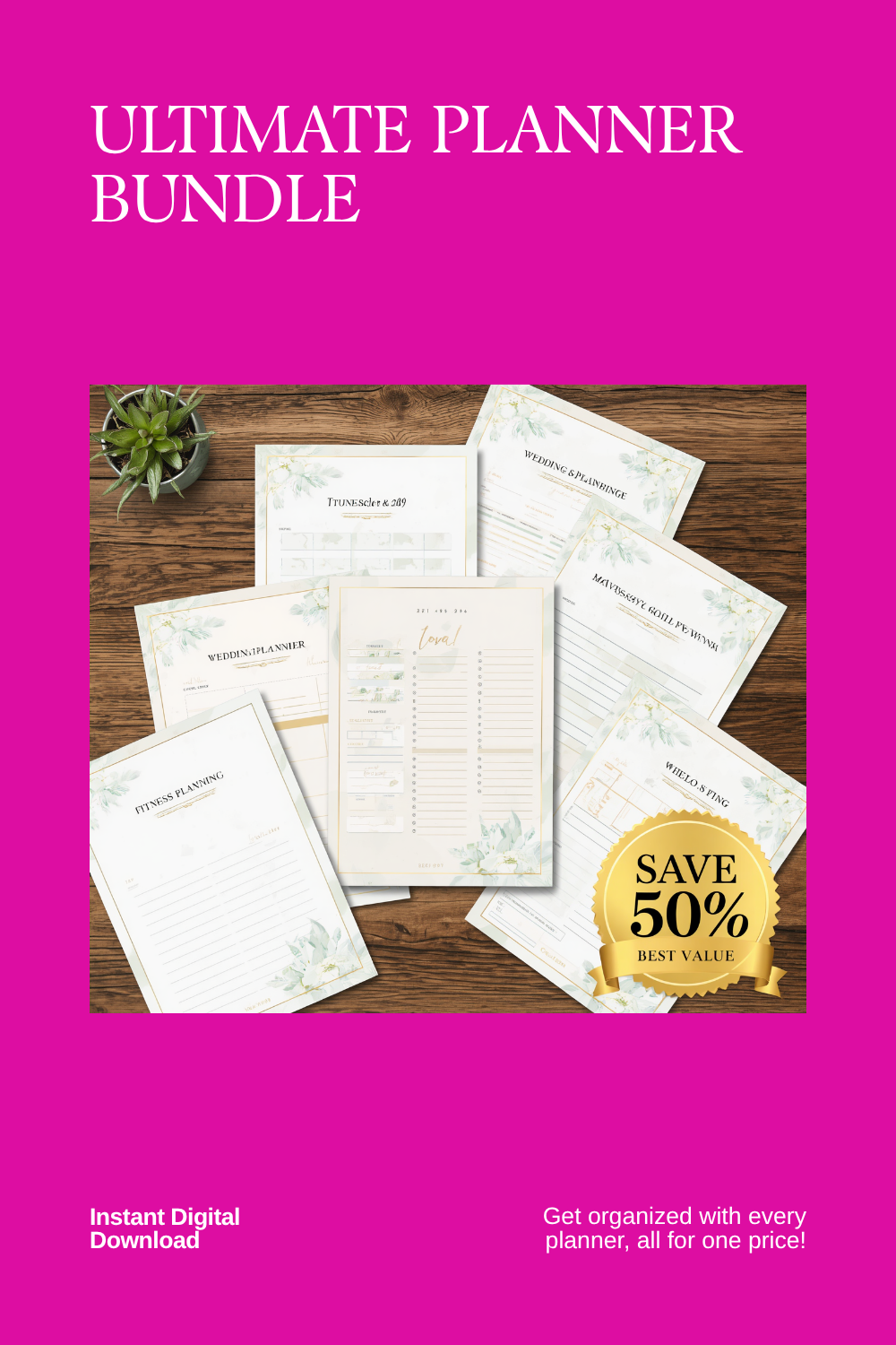 Ultimate Printable Planner Bundle — Every Planner, One Price