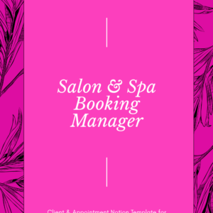 Salon Spa Client Booking Manager