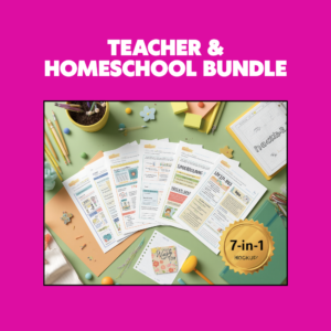 Teacher & Homeschool Complete Bundle — Worksheets, Planner & Prompts