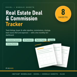 Real Estate Agent Deal & Commission Tracker