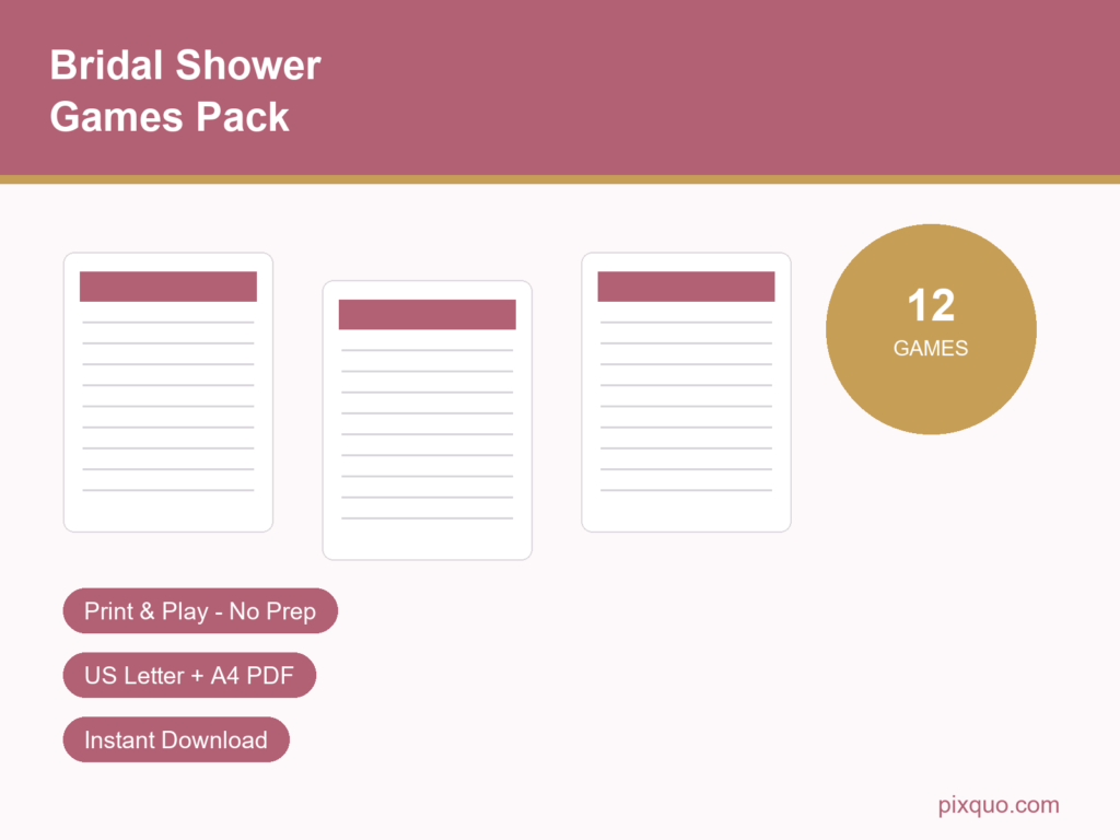 Bridal shower games pack hero
