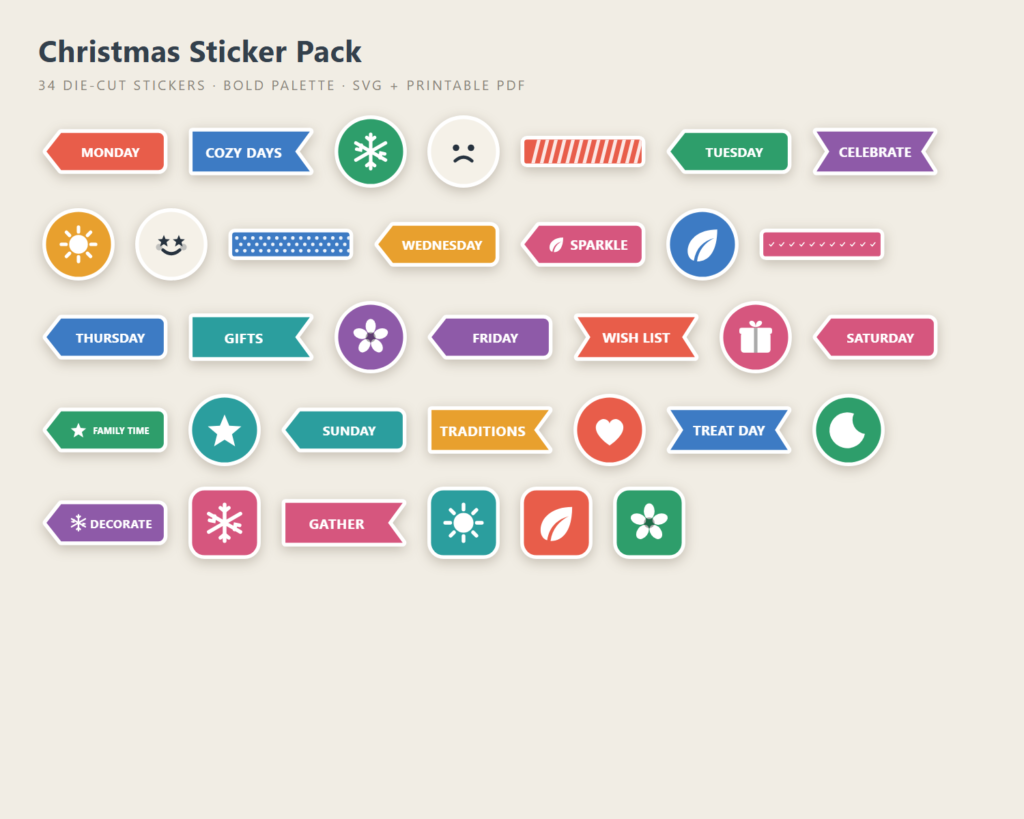 Christmas Sticker Pack preview