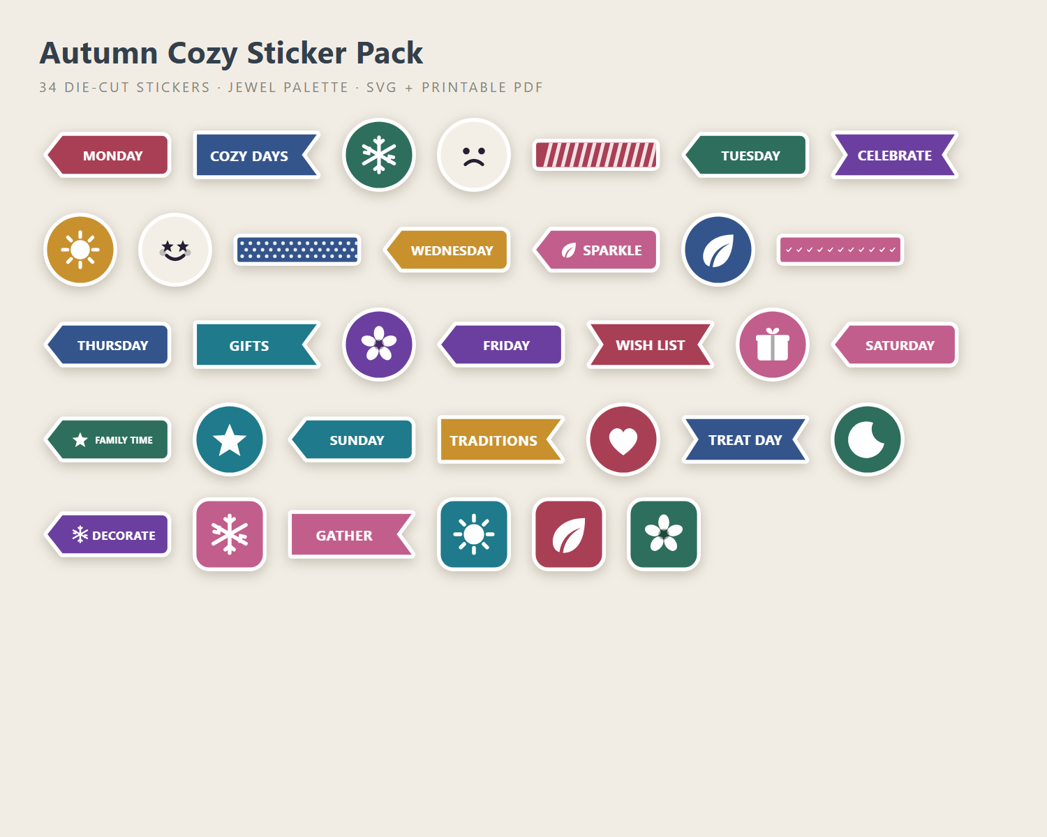 Autumn Cozy Sticker Pack preview