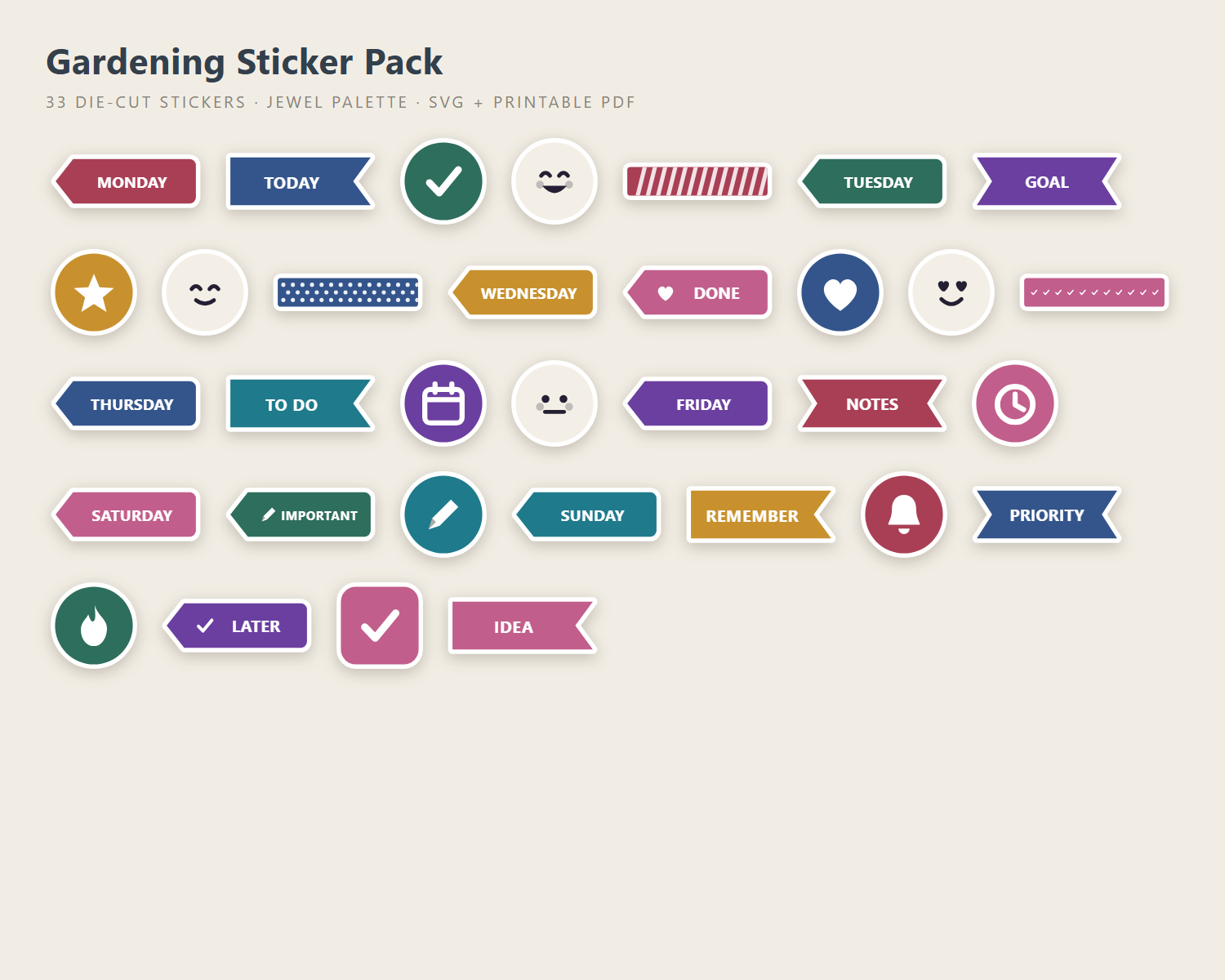 Gardening Sticker Pack preview