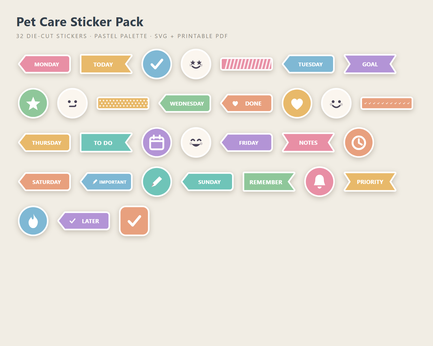 Pet Care Sticker Pack preview