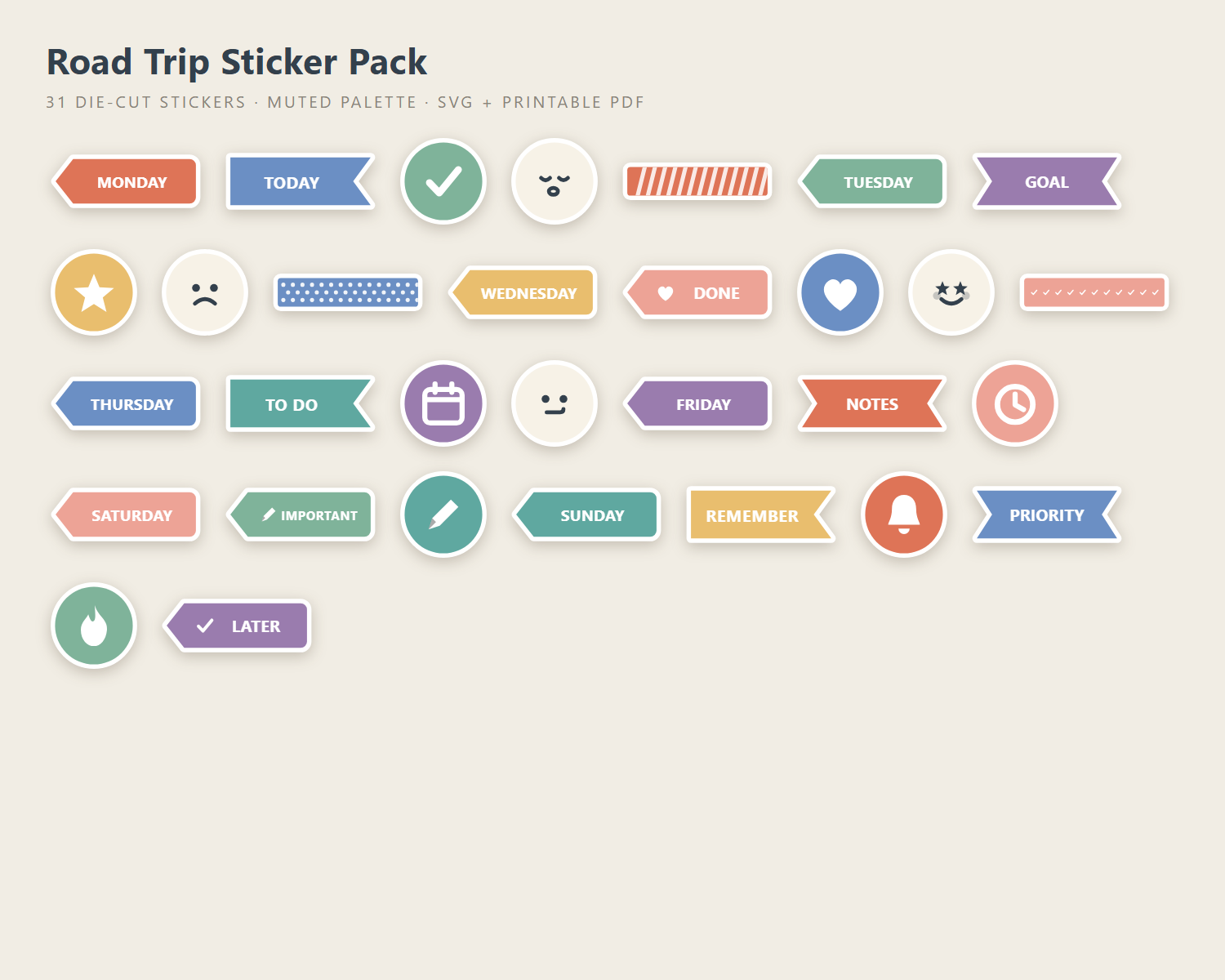 Road Trip Sticker Pack preview