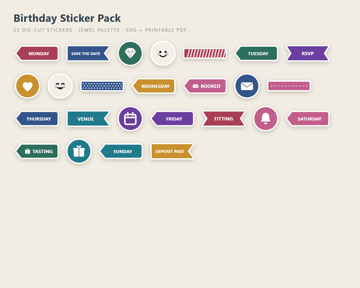Birthday Sticker Pack preview