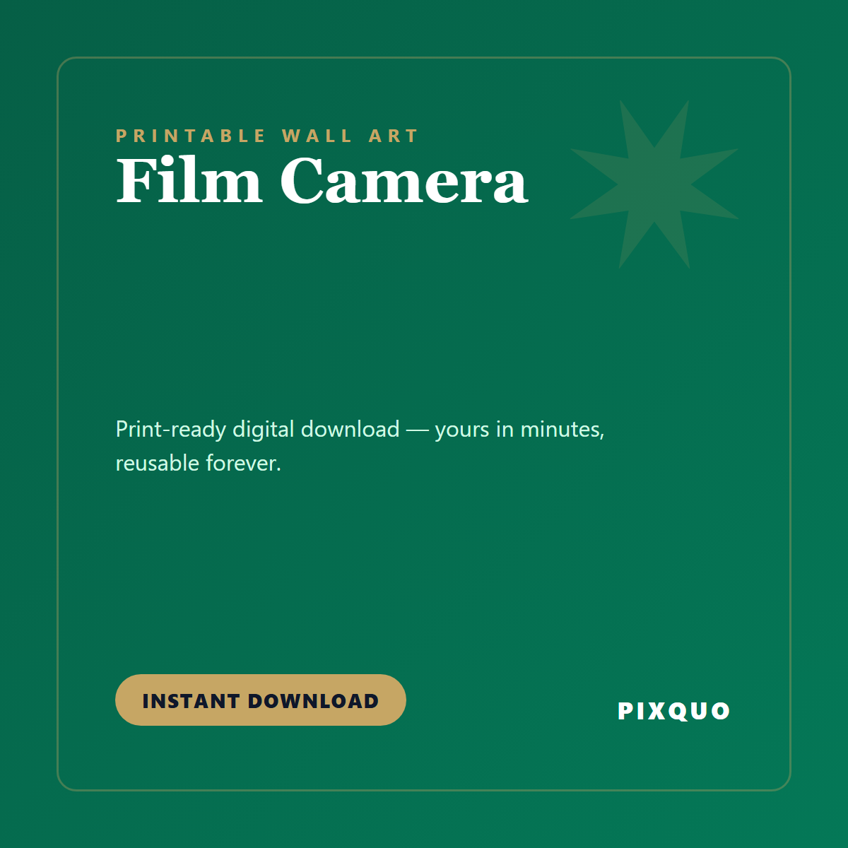 Film Camera — printable digital download