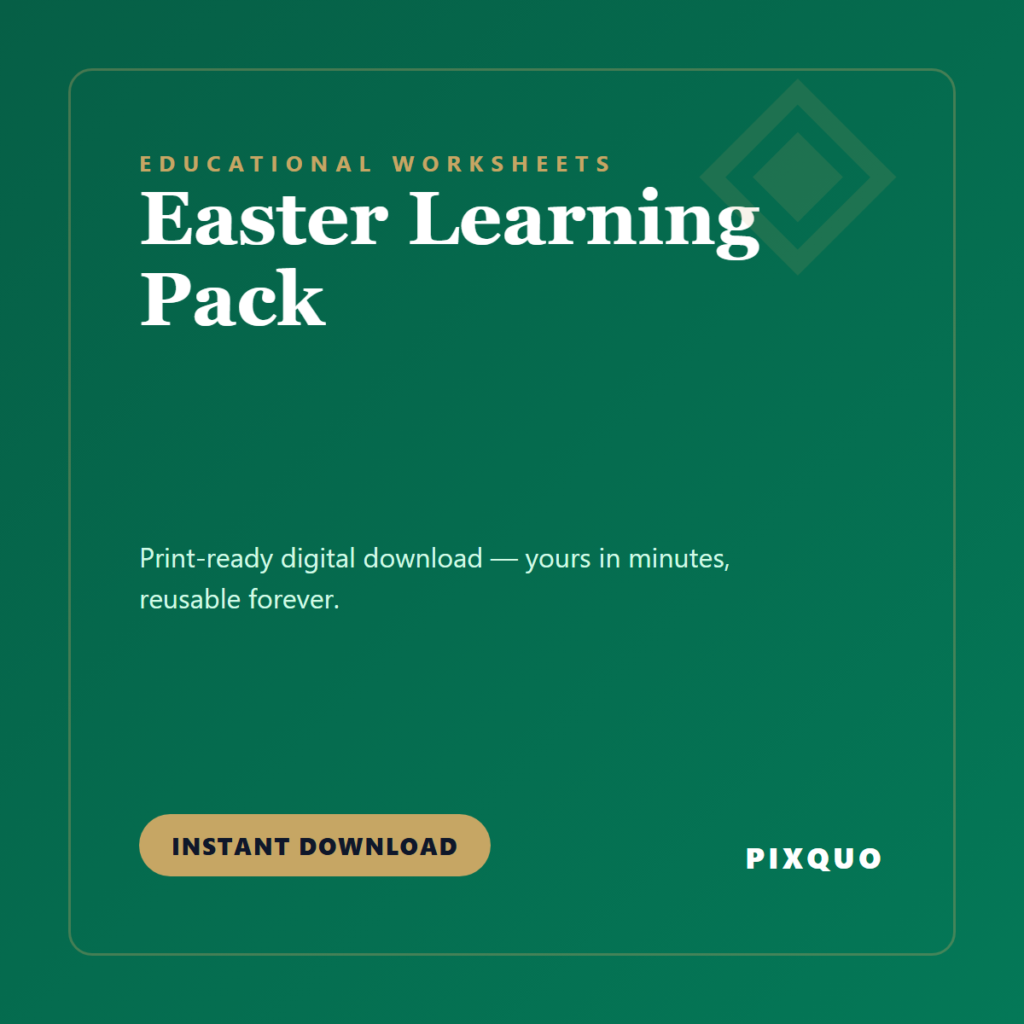 Easter Learning Pack — printable digital download