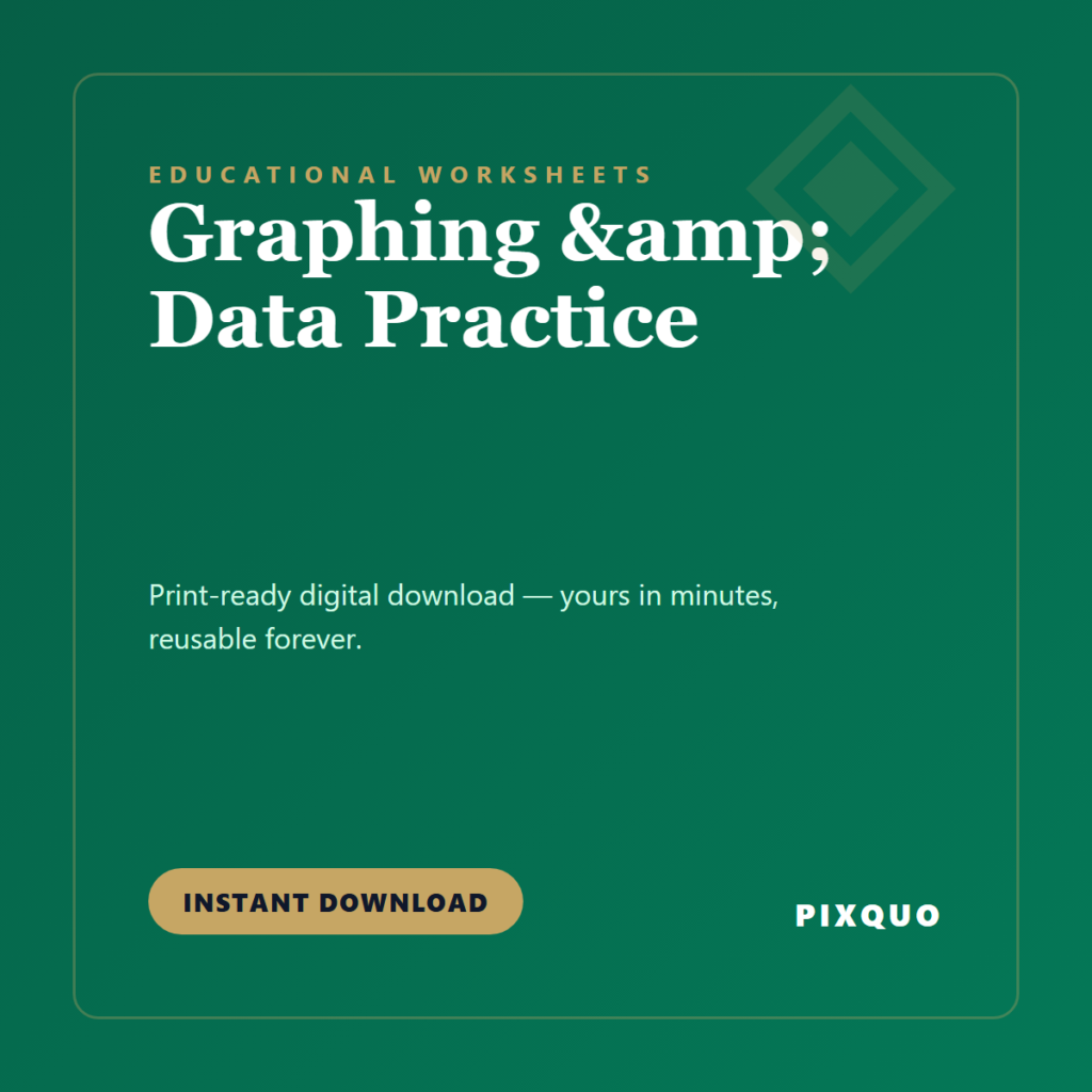 Graphing & Data Practice — printable digital download