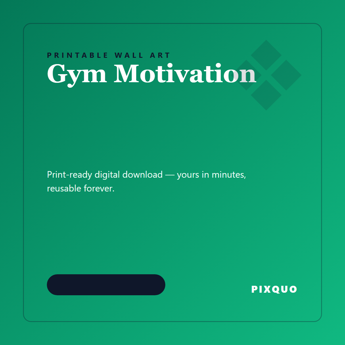 Gym Motivation — printable digital download