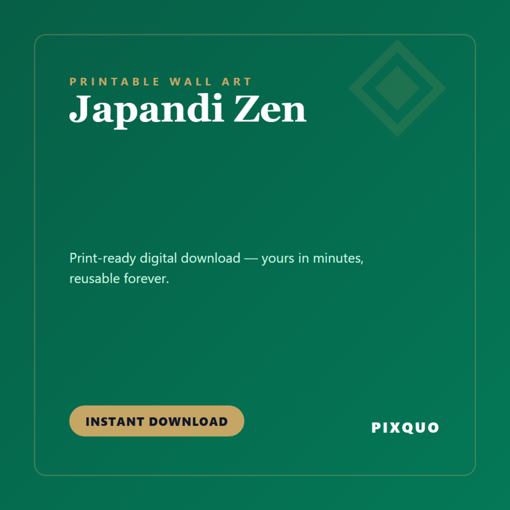 Japandi Zen — printable digital download