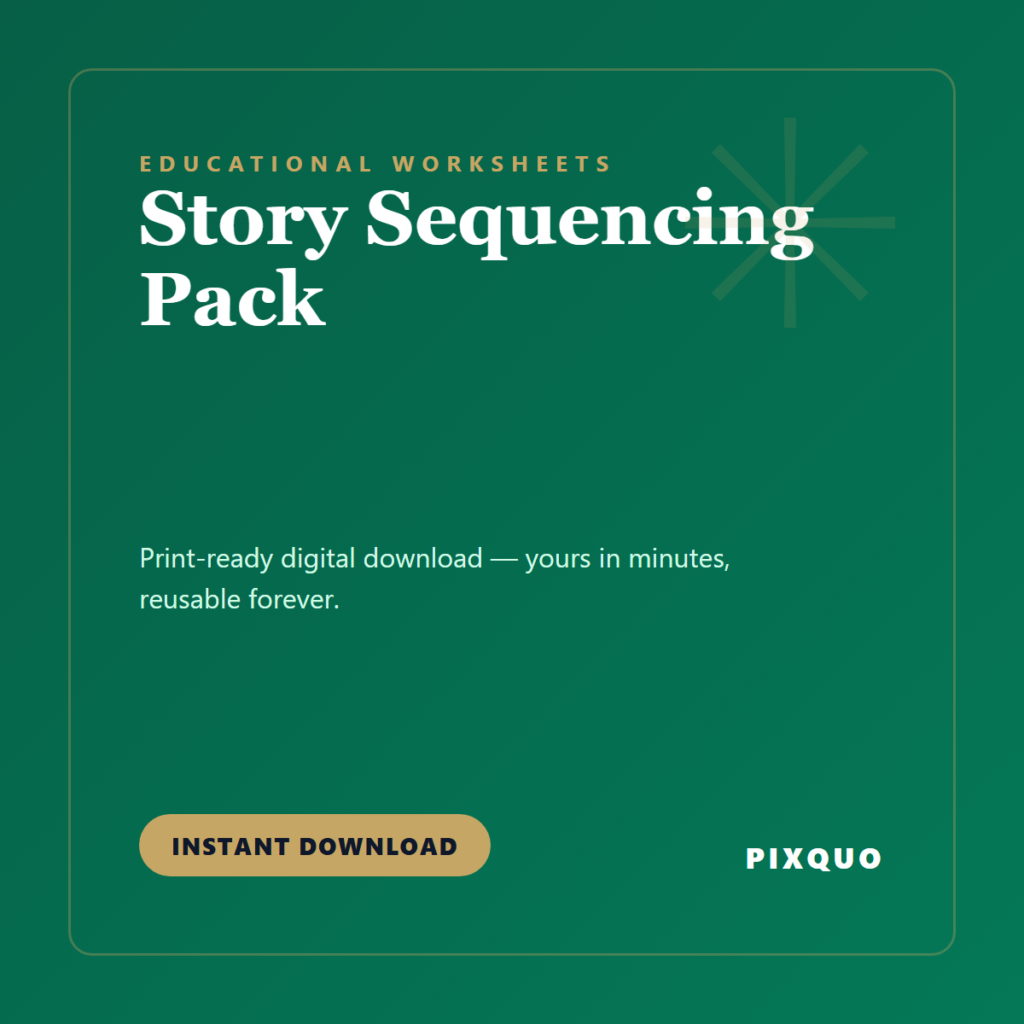 Story Sequencing Pack — printable digital download