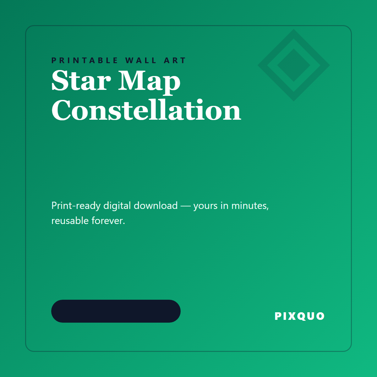 Star Map Constellation — printable digital download