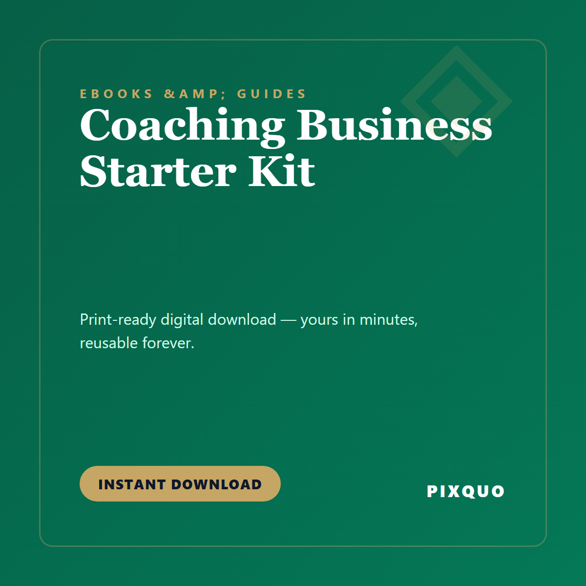 Coaching Business Starter Kit — printable digital download