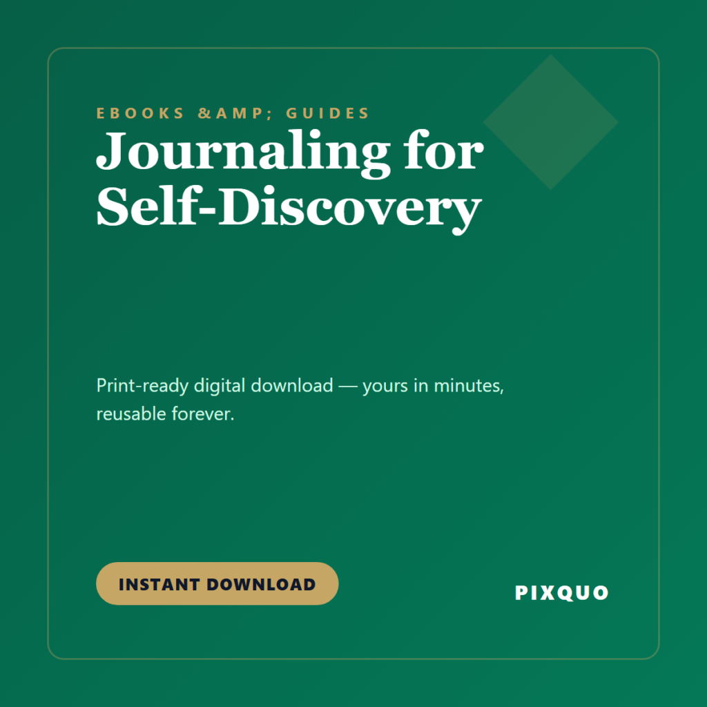 Journaling for Self-Discovery — printable digital download