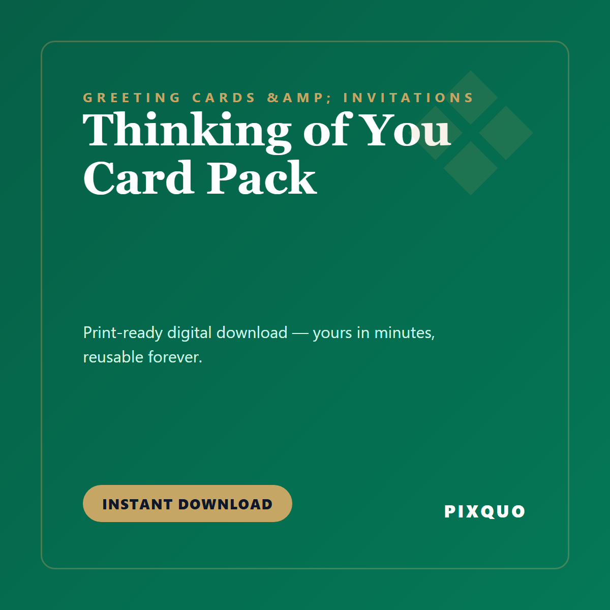 Thinking of You Card Pack — printable digital download