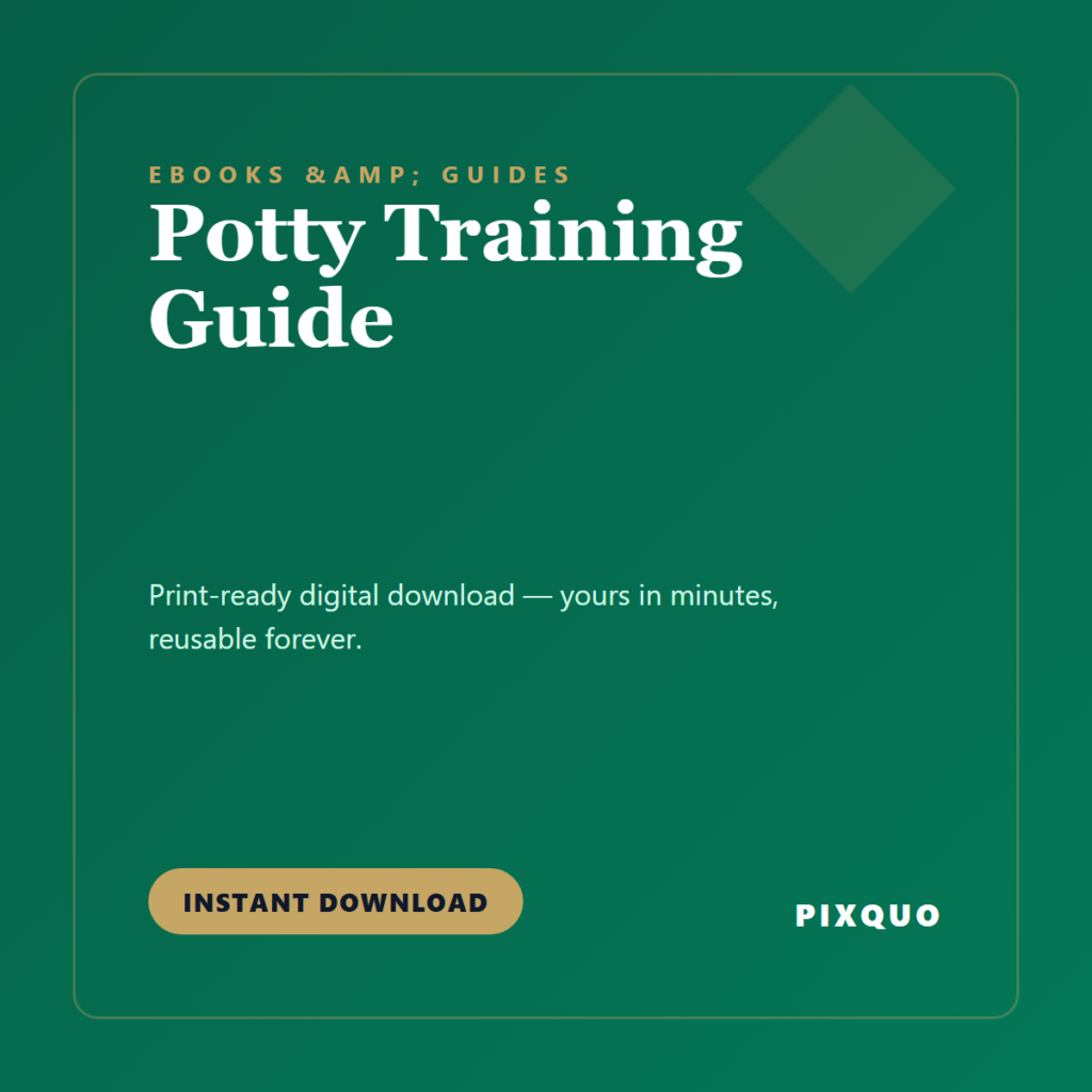 Potty Training Guide — printable digital download