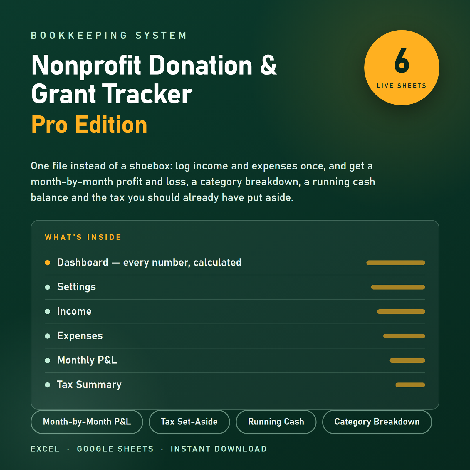 Nonprofit Donation & Grant Tracker preview