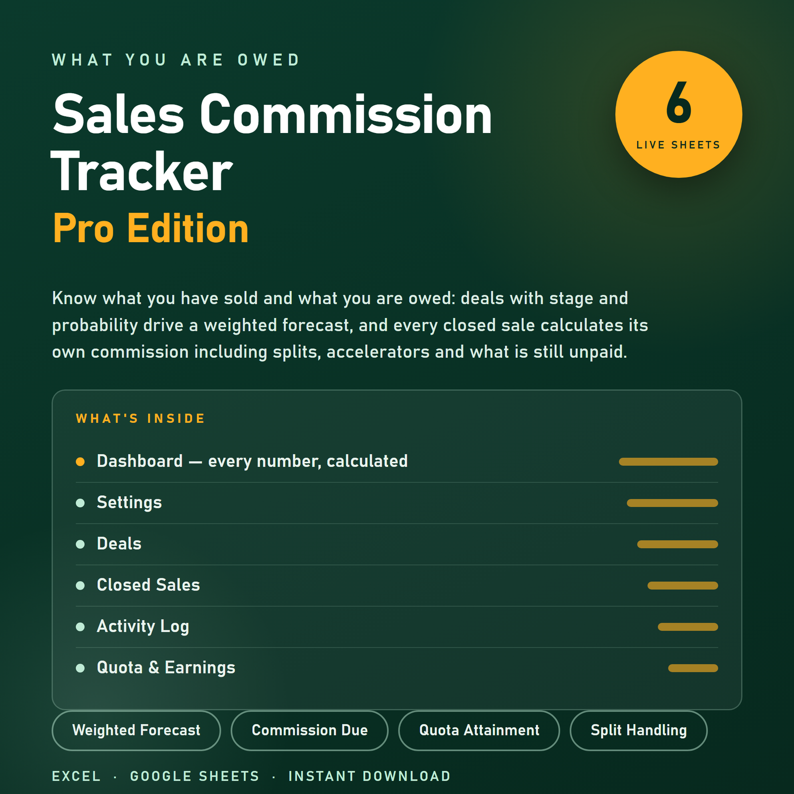 Sales Commission Tracker preview