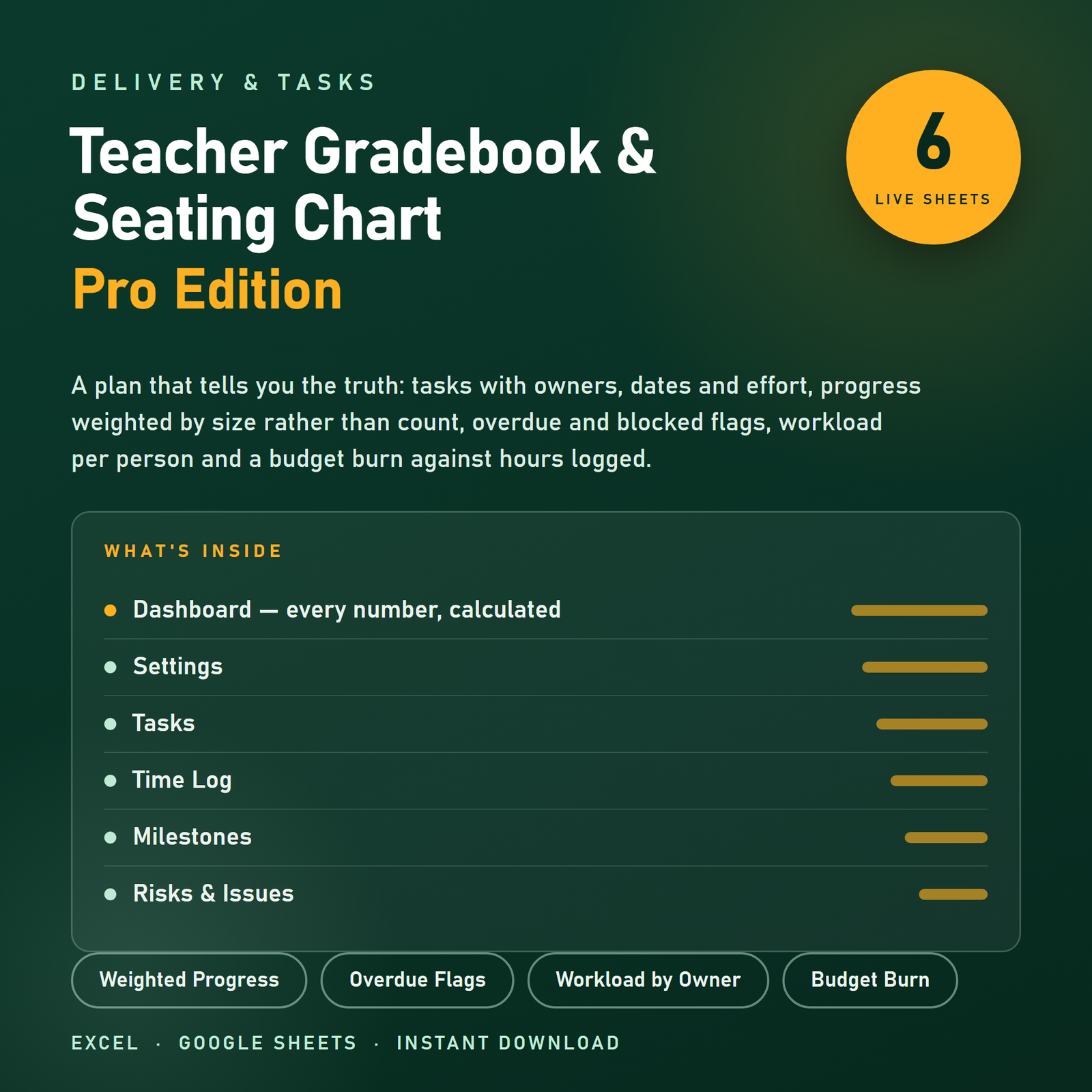 Teacher Gradebook & Seating Chart preview
