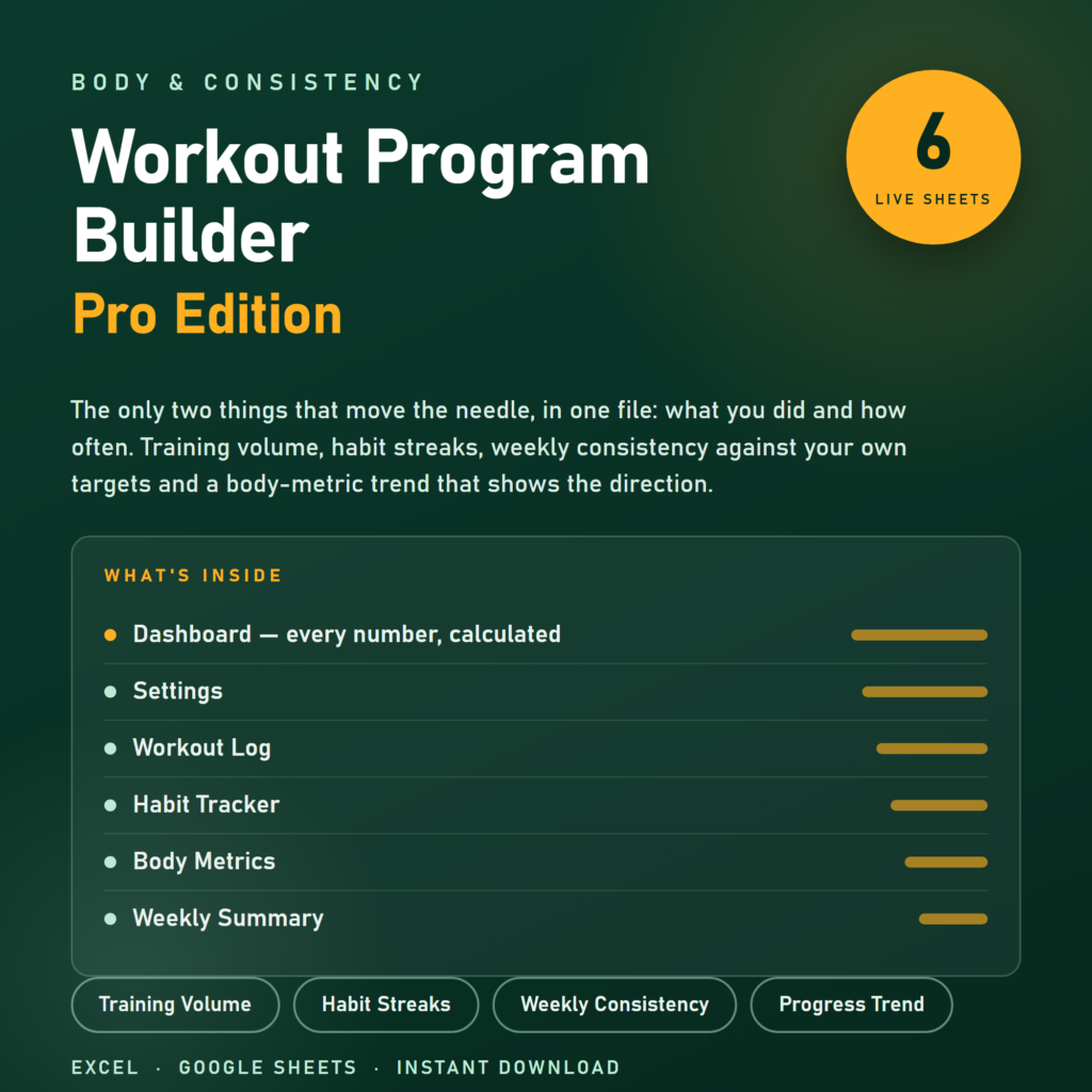 Workout Program Builder preview