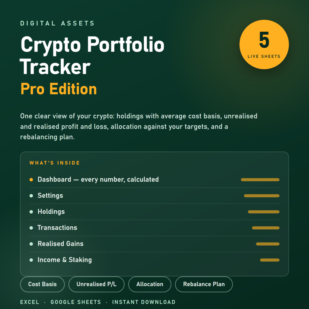 Crypto Portfolio Tracker — Pro Edition