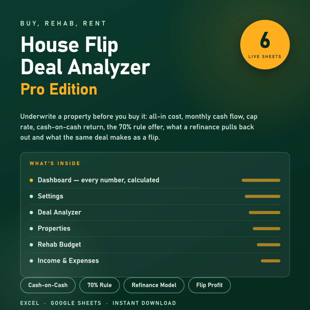 House Flip Deal Analyzer preview
