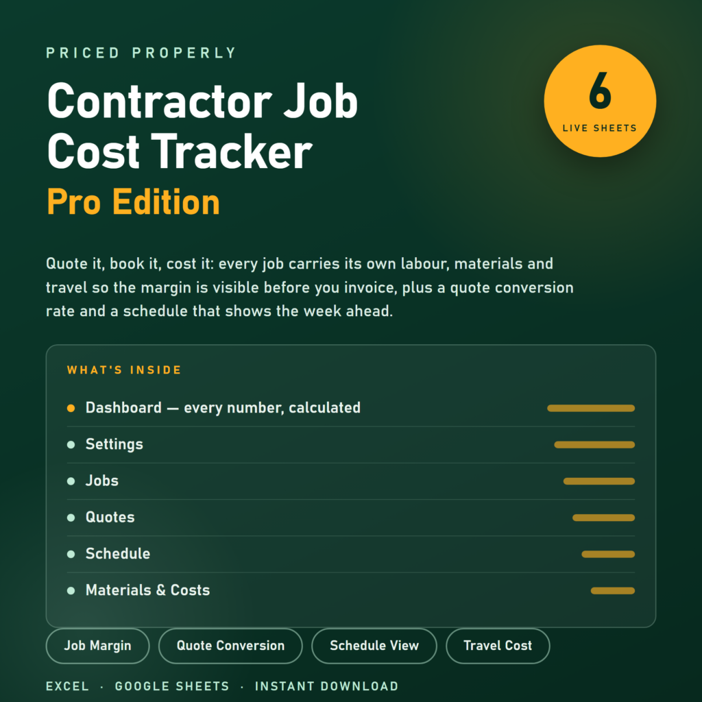 Contractor Job Cost Tracker preview