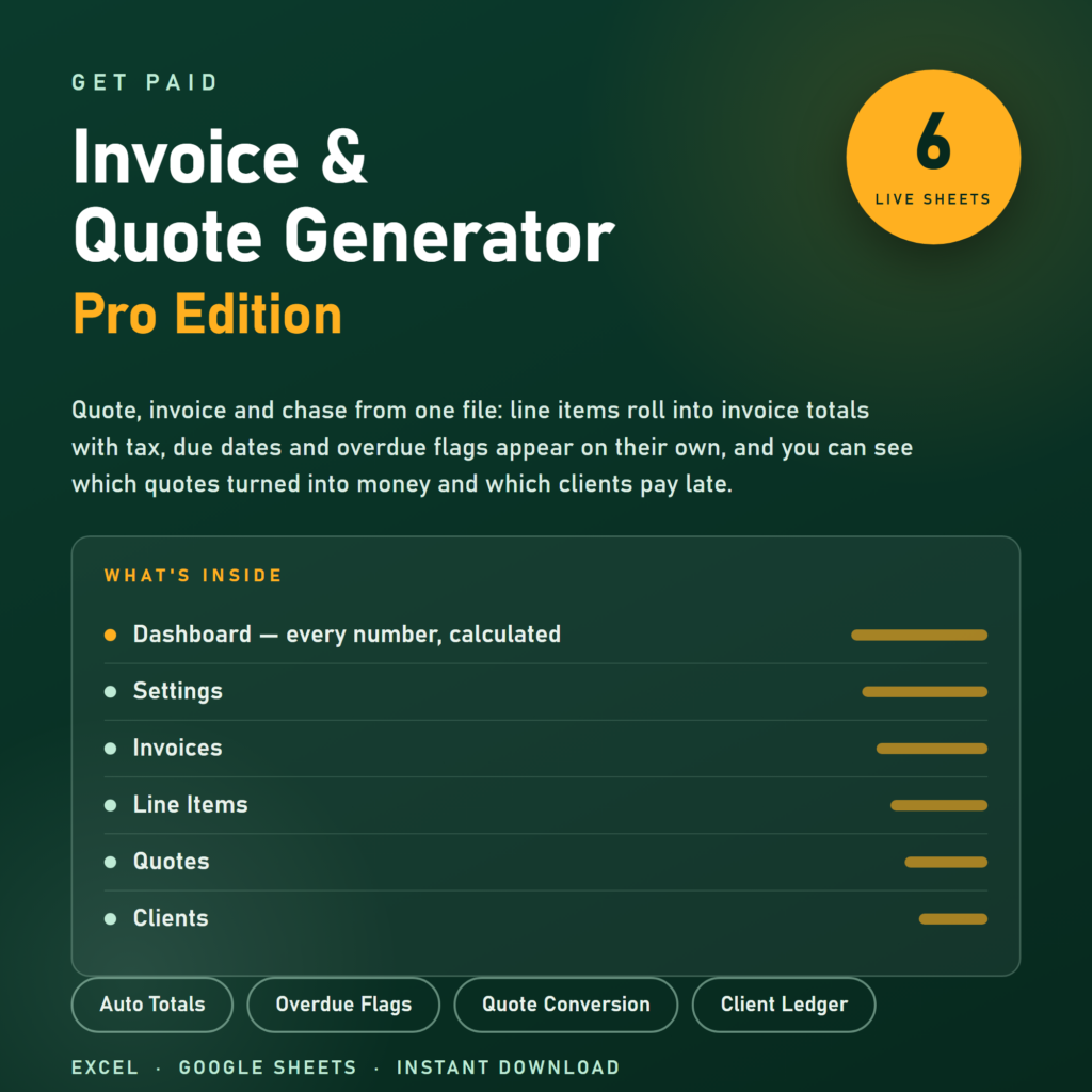 Invoice & Quote Generator preview