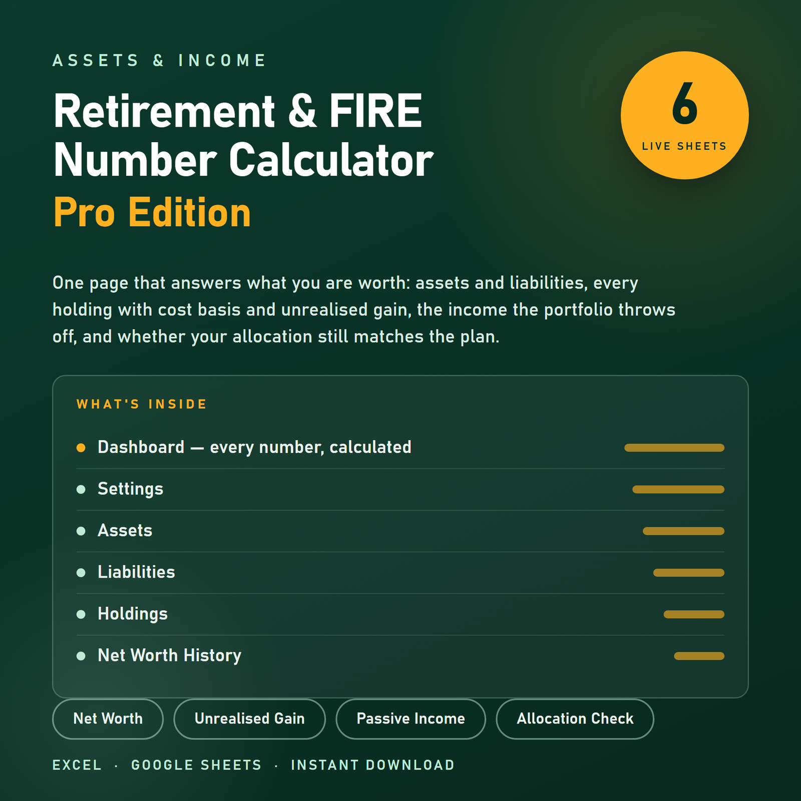 Retirement & FIRE Number Calculator preview