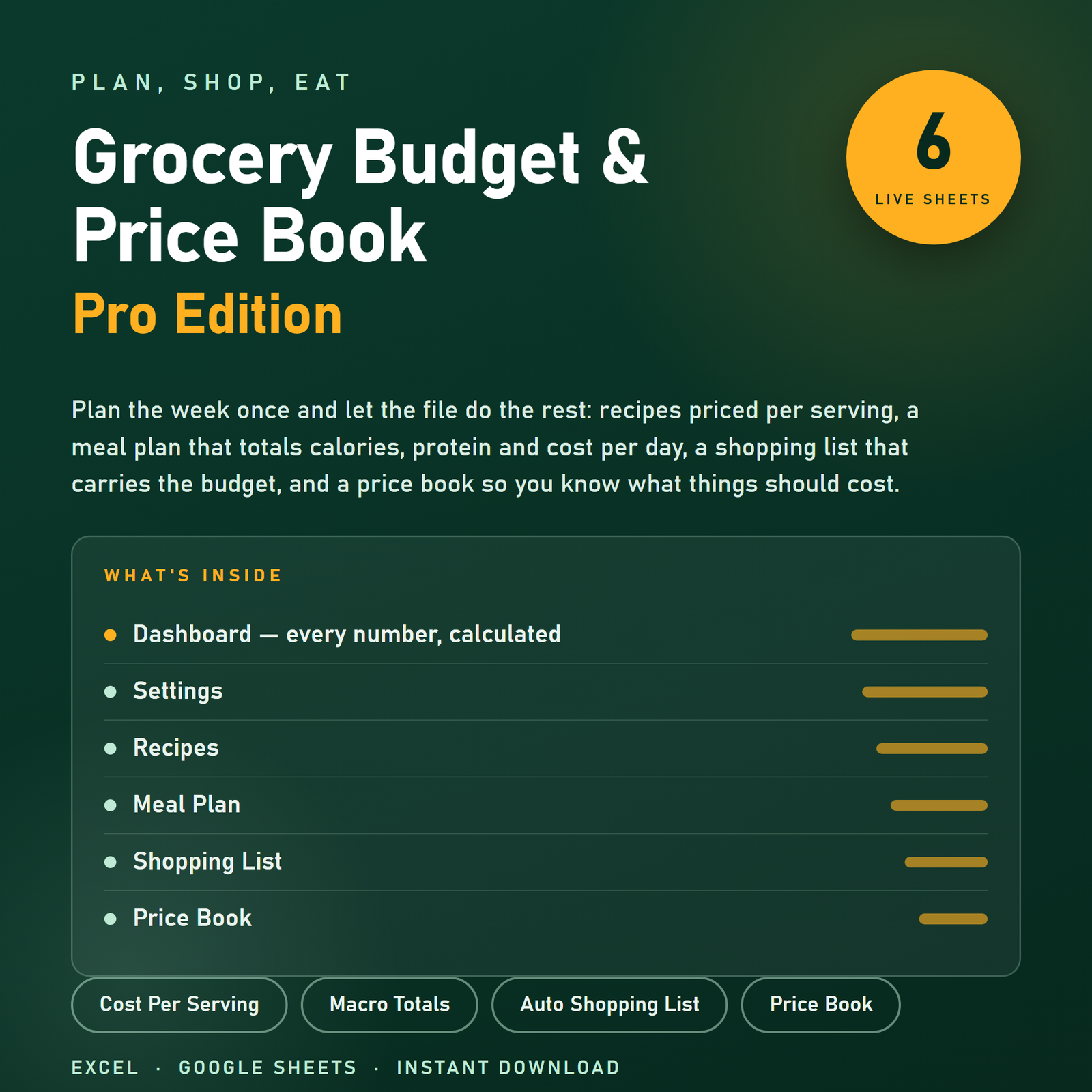 Grocery Budget & Price Book preview