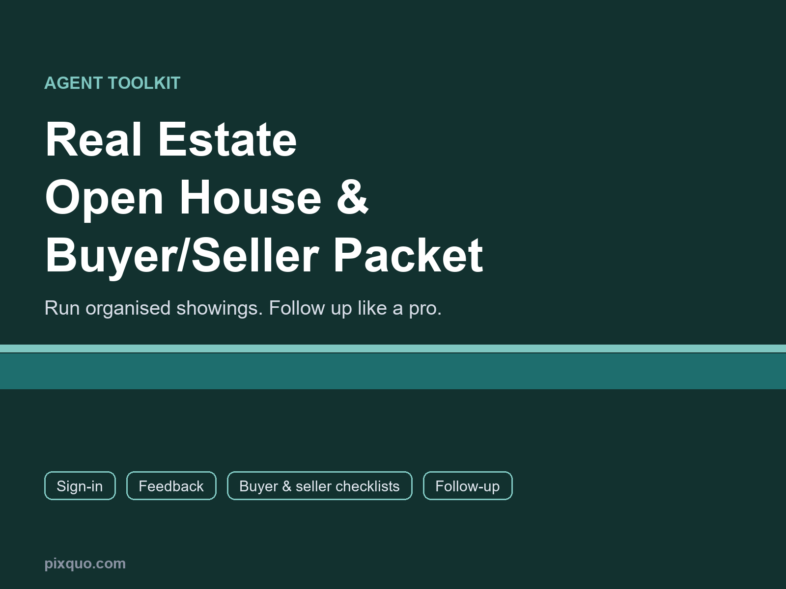 Real estate open house packet hero