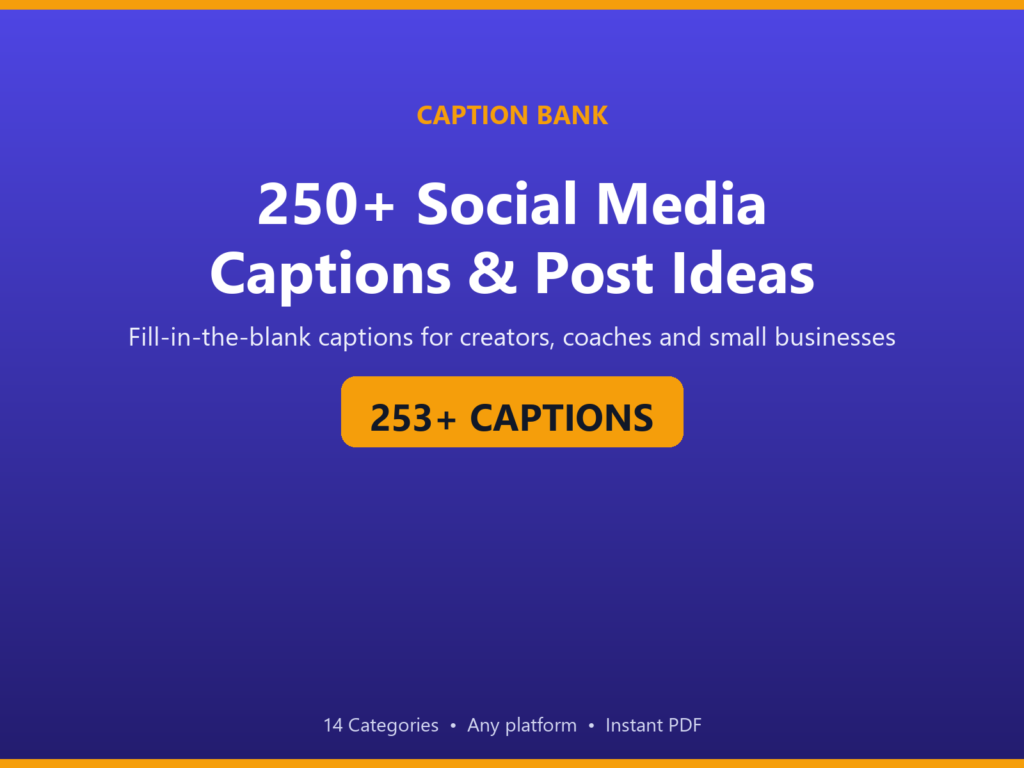 Social caption hero