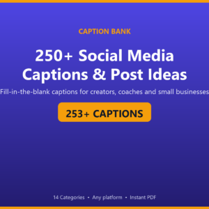 Social caption hero